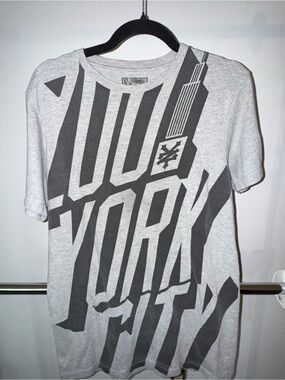 Zoo York Light Gray Crewneck Tee with Inside Logo Print